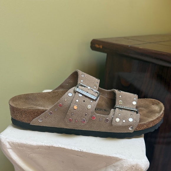 Birkenstock Arizona Sandals with silver  Colorful Accents - Picture 1 of 9